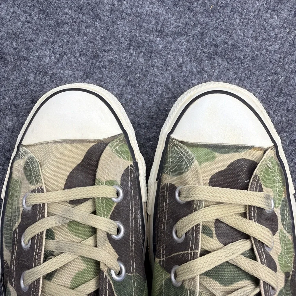 VTG 80s Converse All Star Hi Top Camouflage USA Duck Camo Chuck Taylor Size 13